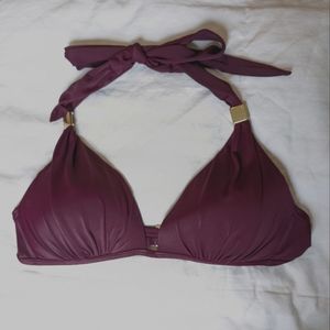 Victoria's Secret Bikini Top Dark Plum Medium